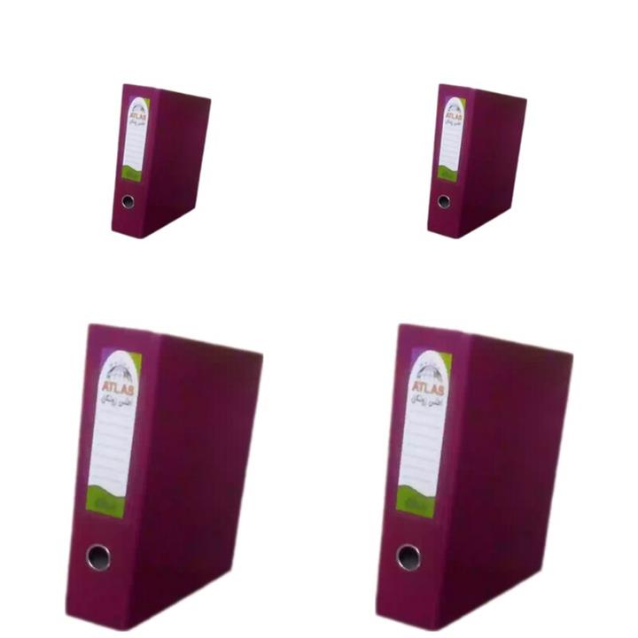 زونکن اطلس مدل A4فانتزی بنفش ( بسته 4 عددی)